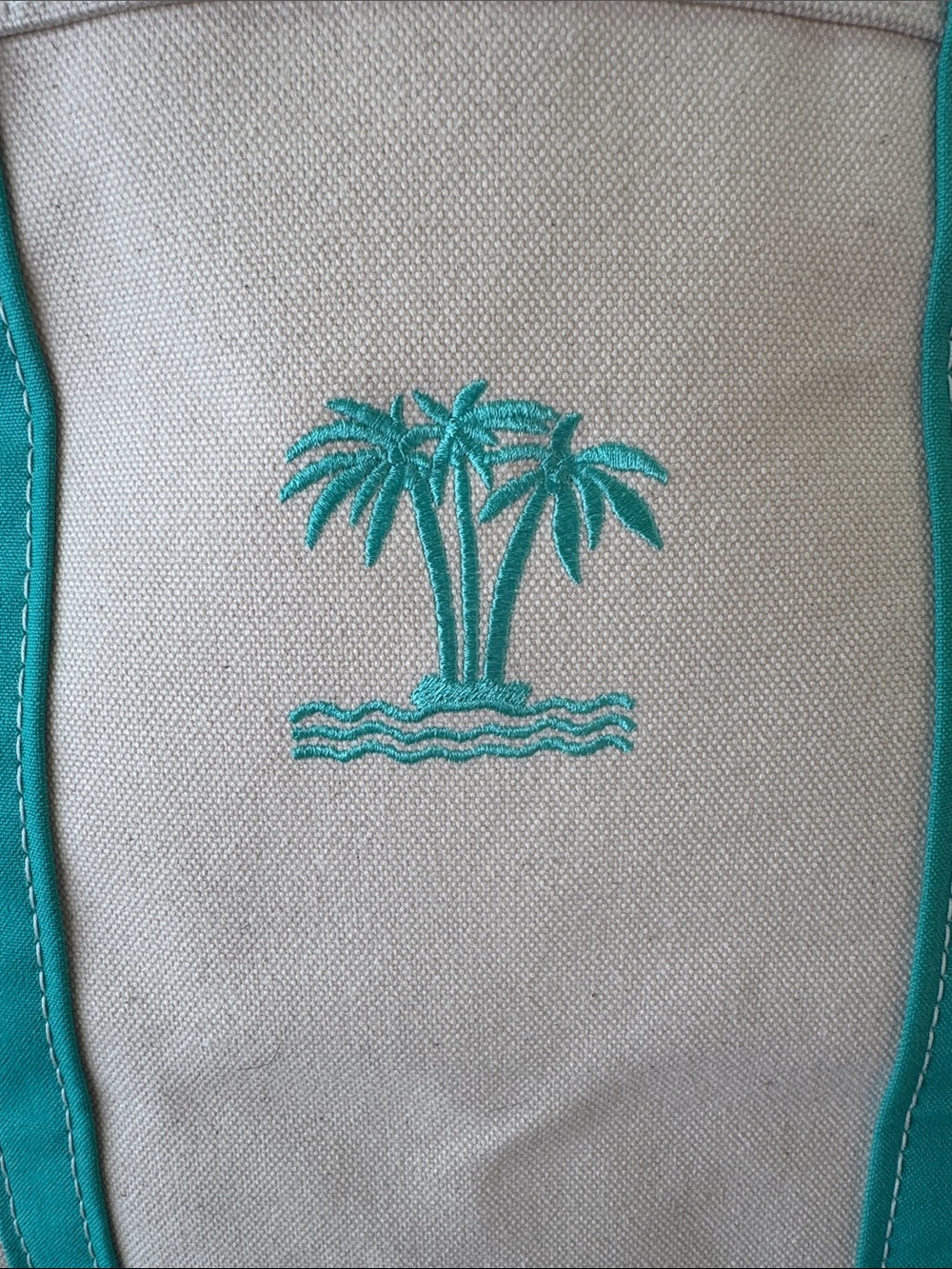 Vintage L.L. Bean Palm Tree Medium Tote - Picture 5 of 8